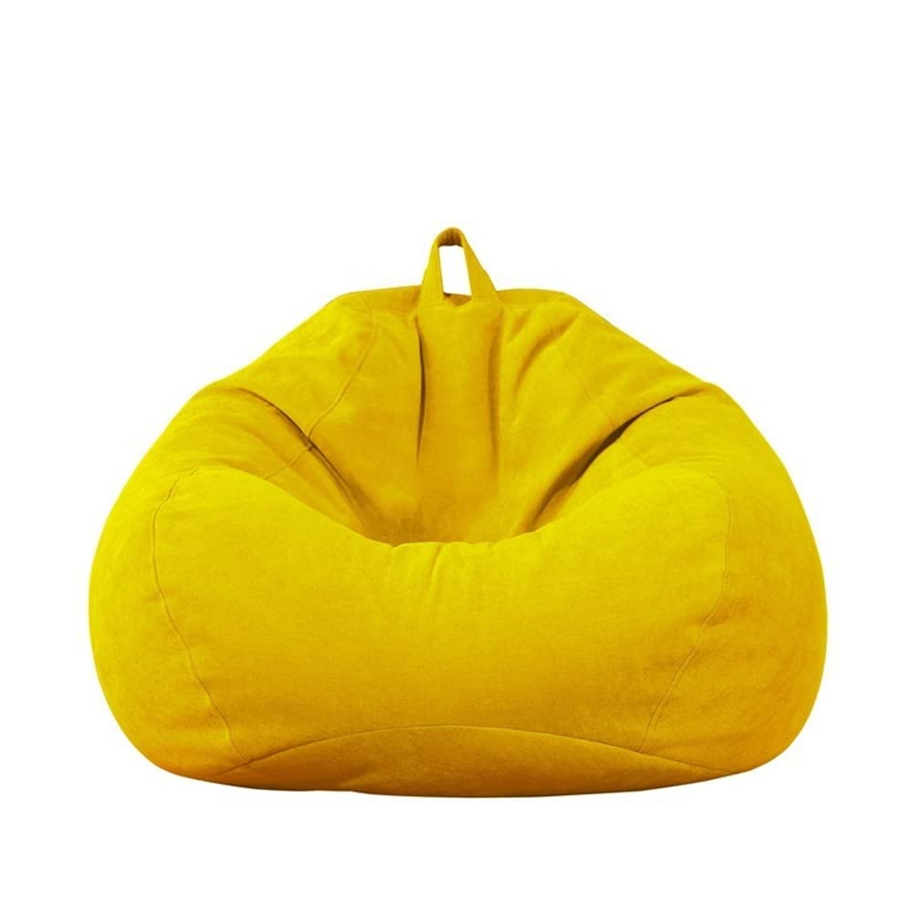 Highdi Bean Bag No Filler, Gaming Beanbag Chair Cover for Kids Adult Without Filling Highback Comfortable Soft Lazy Sofa Beanbag Toy Storage Bean Bag Seat (80X90CM,Corduroy yellow) โ image 1