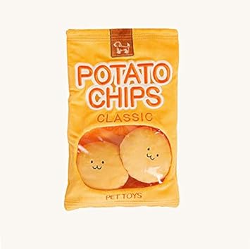 Amazon Co Jp 韓国 犬 おもちゃ Pet Toy ポテトチップス ノーズワーク おやつ隠し 知育玩具 分離不安 早食い防止 体重管理 ストレス解消 おもちゃ
