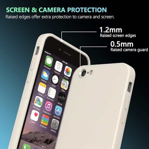 Image of for iPhone 6S Plus Case White, Scratch Resistant with Soft Touch, Slim Thin Phone Cover for iPhone 6 Plus 5.5 inch