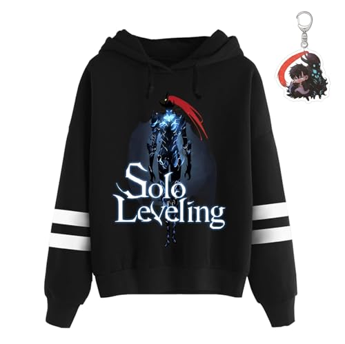 SodaMeow Solo Leveling Hoodie Sweatshirt Igris Sweater Men Women Unisex Sung Jinwoo Casual Anime (B03,Large)