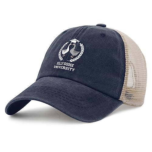Image of Funny Goose Hat Silly Goose On The Loose Hat Men Baseball Hats Funny Cap