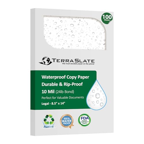TerraSlate 10 mil 8.5x14 waterproof paper