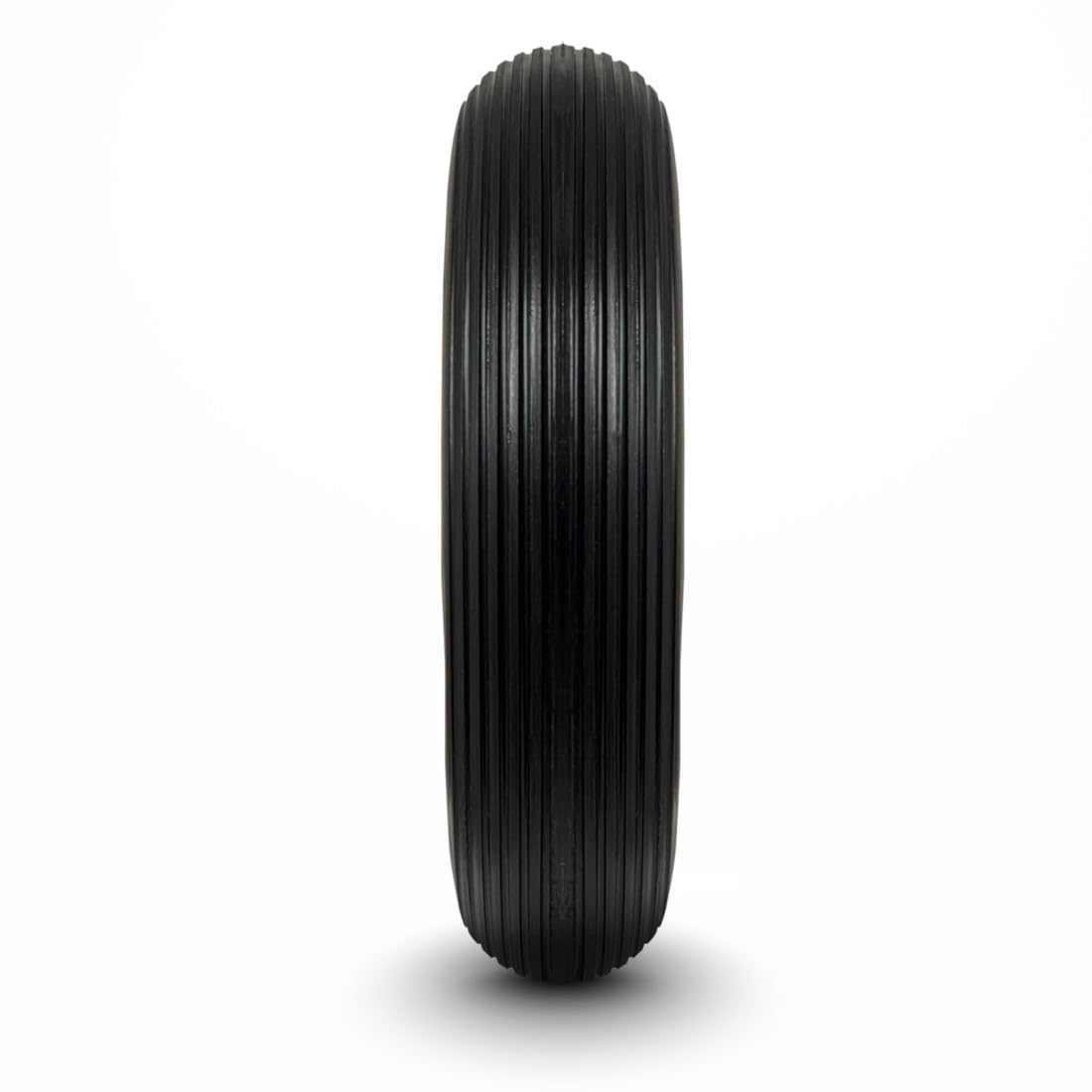TAMS® Schubkarrenrad Vollgummi mit Achse grau Schubkarrenreifen 4.80/4.00-8 Metallfelge Pannensicher Ersatzrad Rad