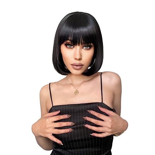 Mejores precios y opiniones de Peluca negra corta de esta semana. 12 Imagen adicional