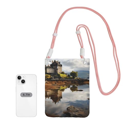 Cell Phone Purse Scotland Castle Water Lake Scottish Crossbody Bags Waterproof Cell Phone Bag Shoulder Handbag for Women2