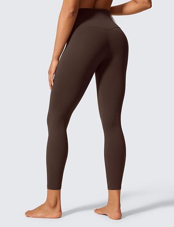 Women’s High‑Waist Yoga Leggings | Leggings with Slimming Design Technology Brown - Image 2
