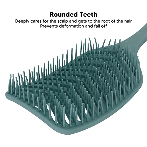 Wet Brush Speed Dry Hair Brush, Wide Curved Vented Hair Brush, Detangling Massage Hair Brushes - Image 2