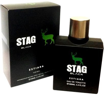 Image of Stag Black EDT by Estiara for Men 100 ML 3.4Oz