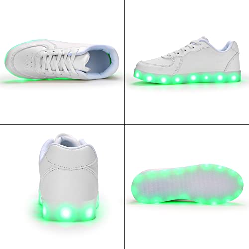 Image of Light Up Shoes Men Women LED Shoes USB Charging Adult High Top LED Sneakers Glow in The Dark Footwear for Dancing Party Festivals Festivals
