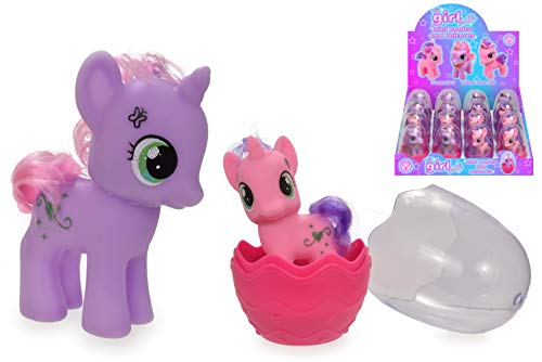 KandyToys Mini Ponis y Unicornios en Huevo | Regalo de Unicornio | Juguetes novedosos para niños