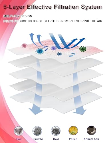 Image of 12 Pack Vacuum Dust Bags for Roborock Saros, QV, Qrevo, S8 Max series | 2.8L Disposable Replacement Part, 4-layer Filtration accessories, Push-pull handle design bags