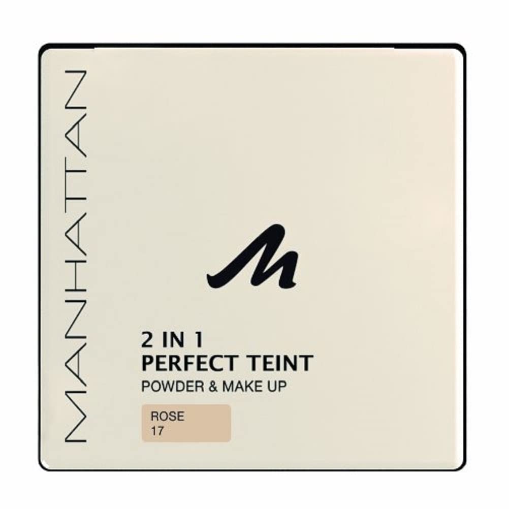 2 In 1 Powder Make Up Von Manhattan Manhattan 2 in 1 Perfect Teint Powder – Puder und Make-up in einem für