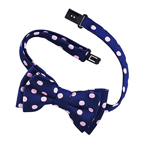 Retreez Classic Polka Dots Woven Microfiber Pre-tied Boy's Bow Tie2