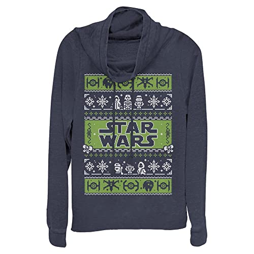 Camisa Star Wars Xmas Time mujer blusa navideña friki de algodon manga larga