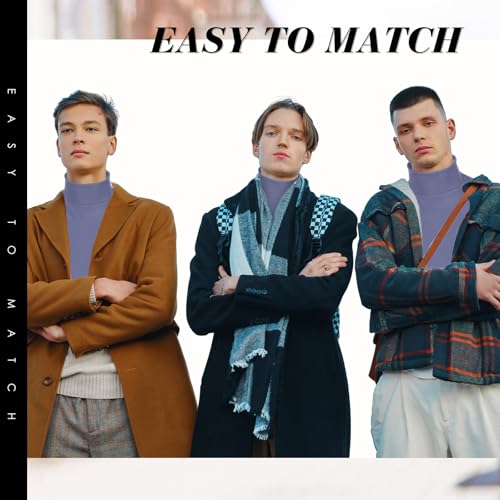 Image of Cutecrop Turtleneck Dickey Extra Large Fake Collar Detachable Dickey Collar Half Mock Turtleneck for Men Women