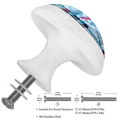 Boutons d'armoires de cuisine poignées tiroirs commode motif requin - 4
