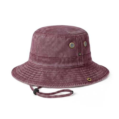 Image of Hot Summer Bucket Hat - Trendy Cotton Sun Hat for Beach, Golf, Fishing