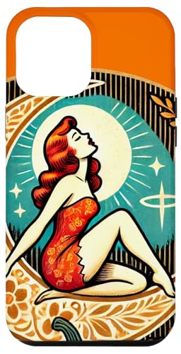 Carcasa para iPhone 15 Plus Otoño Pinup ilustración Sexy Pinups