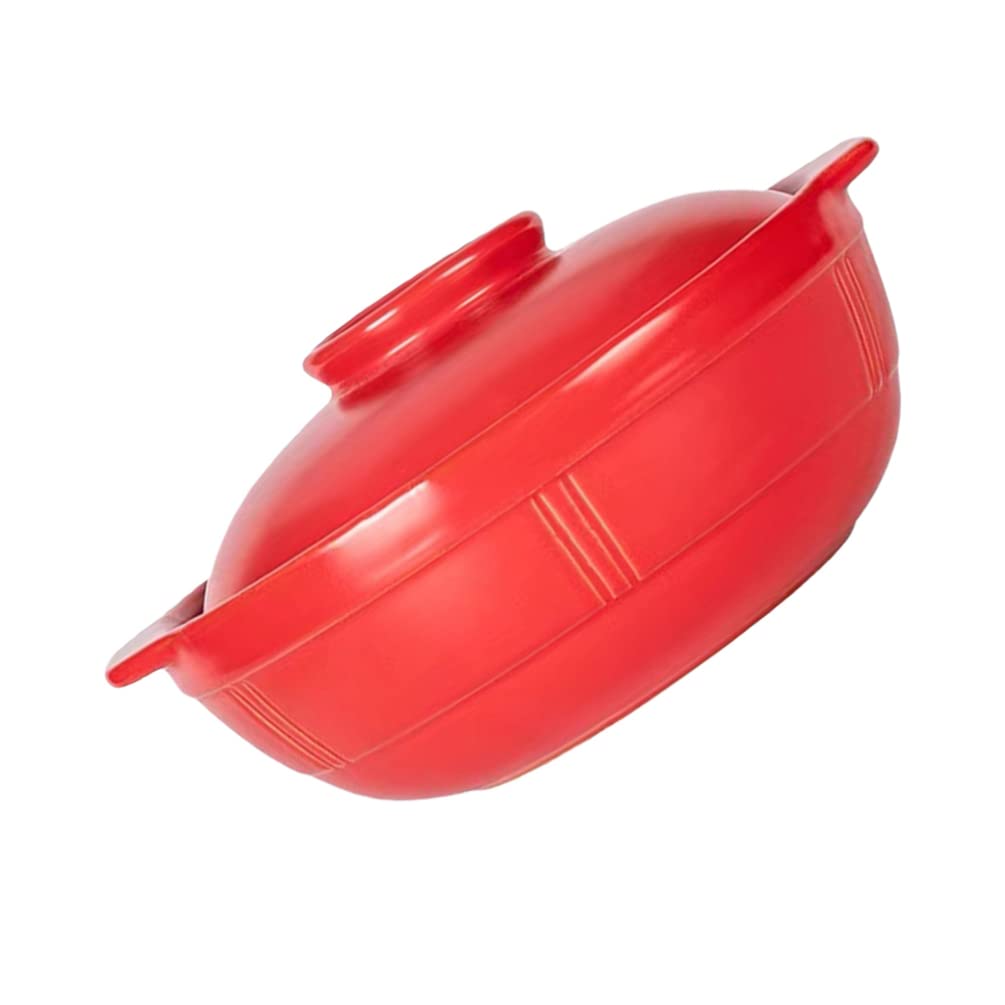 Hemoton Household Casserole Pot Non-stick Food Stew Pot for Braised Chicken and Soup High-temperature Resistant for Home and Restaurant Cooking Design