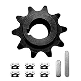 10 Tooth with 5/8'' Bore #40 41 420 Chain Sprocket for Coleman CT200U CT200U-EX BT200X KT196 Predator 196cc 200cc 212cc 6.5hp Baja Massimo Warrior Mini Bike Trailmaster MB200 Go Kart Cart Parts