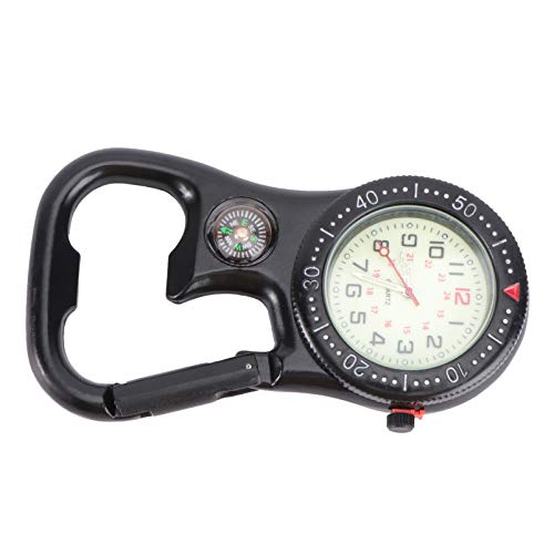 Scicalife – Mochila de relógio com clipe para cinto que brilha no escuro unissex relógio de bolso co