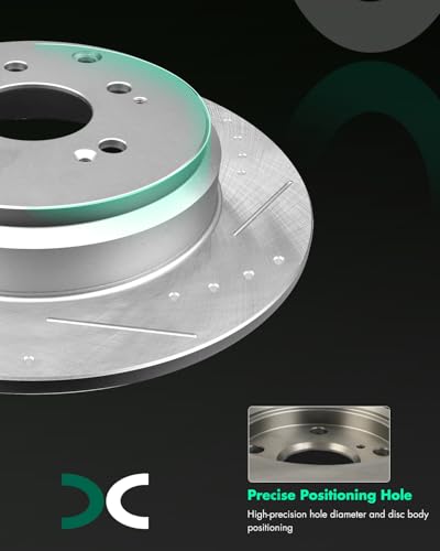 Image of SCITOO Rear Brake Kits Drill & Slotted Brakes Rotor Brakes Pads:31469;D1281