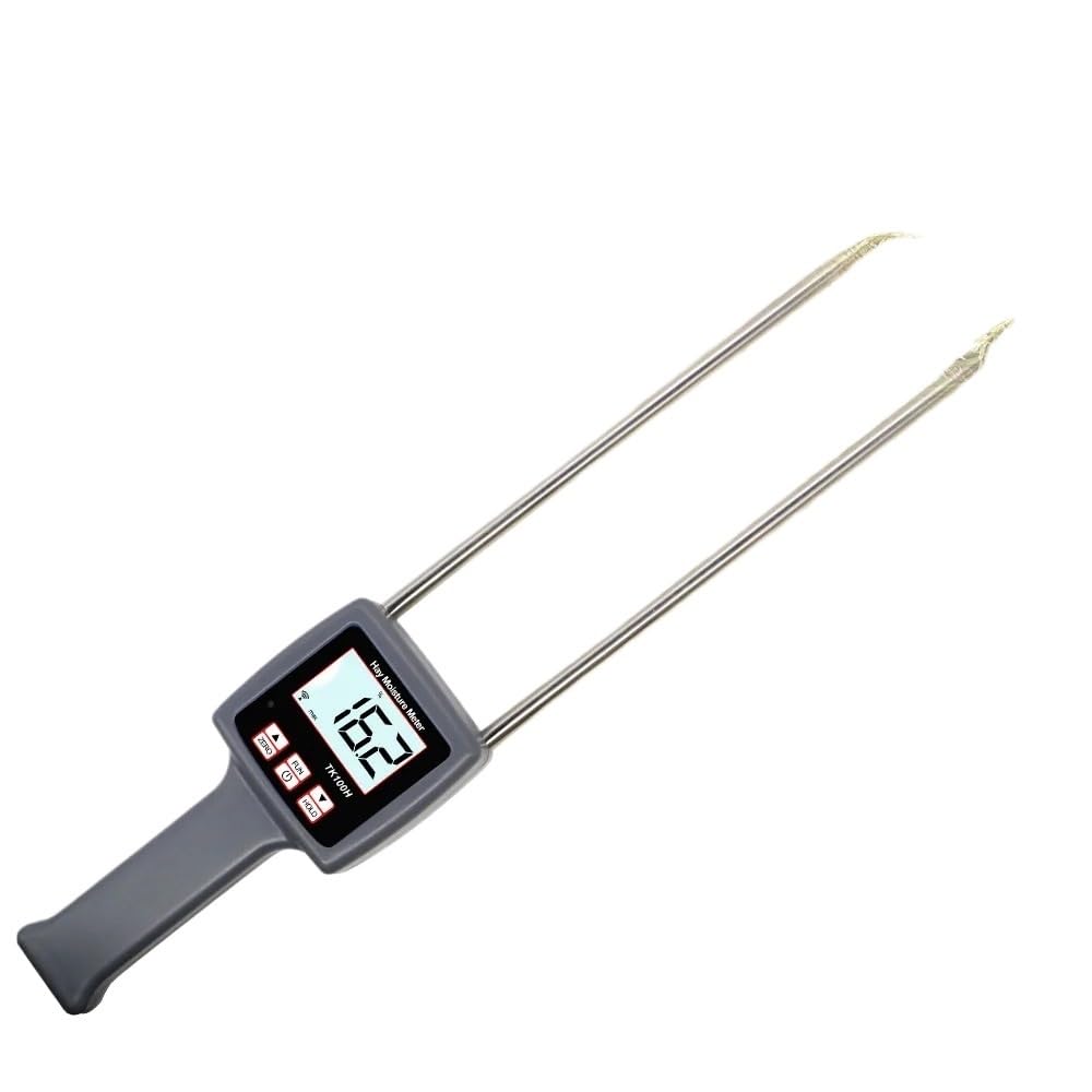 Cfwwsaq One Color Grain Moisture Meter, Hay Moisture Meter With Backlight For Alfalfa Forage Grass Leymus Chinensis Orchard Moisture Measuring Tool