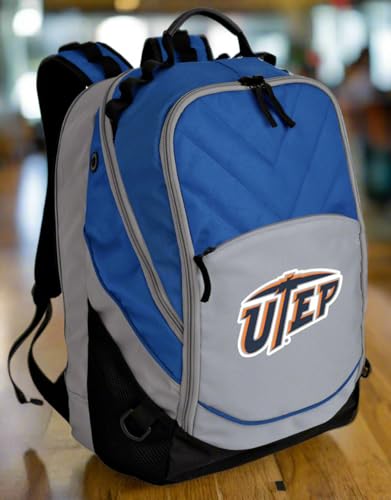 Image of Broad Bay UTEP Miners Backpack | Official UT El Paso Logo, Padded Laptop Computer Section, Premium 600D Nylon Fabric