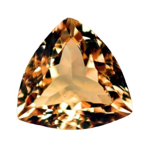 Citrine naturelle Trillion 16,97mm pour création de bijoux de luxe fait main