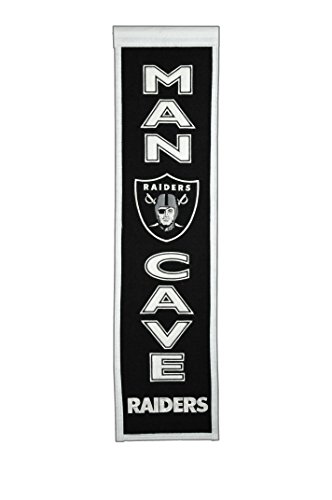 Winning Streak Sports NFL Oakland Raiders Man Cave Banner - Wall Decor for Sports Fans