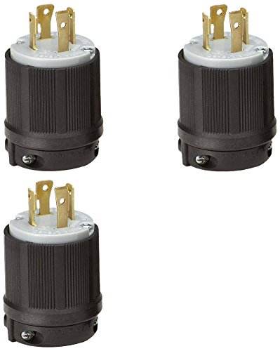 L15-30 Plug, L15-30P Locking Plug, Rated for 30A, 250V AC, cUL Listed (3)