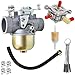 Zreneyfex Carburetor Carb Kits Compatible with Yamaha 2-Stroke Engine Club Car Golf Cart 1983-1989 Replaces J24-14101-00 J24-14101-01