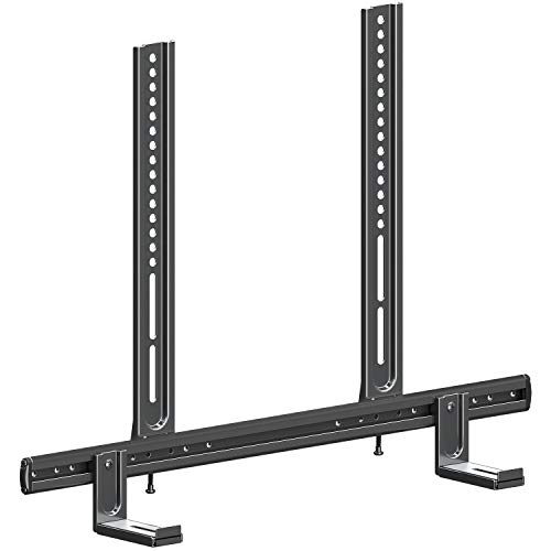 Mounting Dream Soundbar Mount for Most Soundbars with Holes/Without Holes up to 26.5LBS, Sound Bar Mounting Brackets for TV with Max VESA 600x400mm