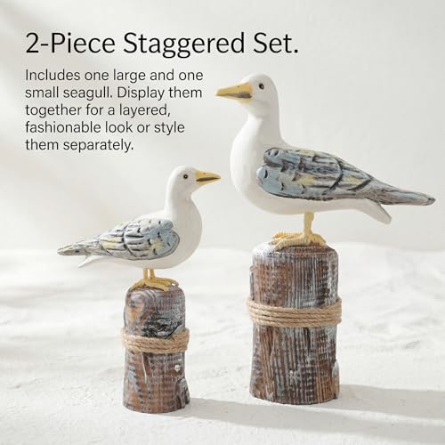 Figura de Gaviota de Madera Decorativa para Hogar 2Pcs miniatura 5