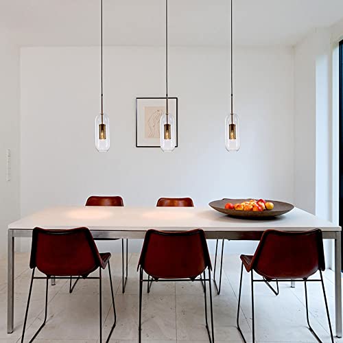 Chandelier cylindrique en verre de style scandinave pour intérieur - 3