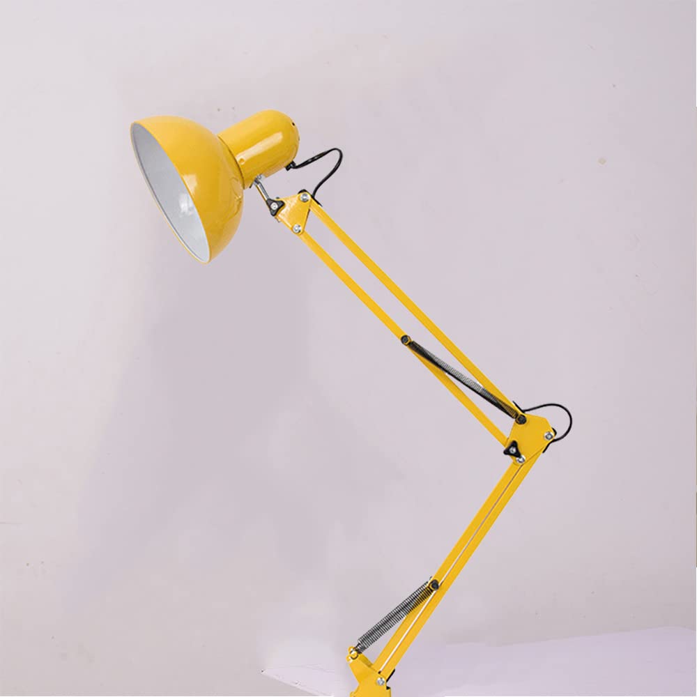 Lámparas de Escritorio Lámpara de Escritorio con Clip LED Lámpara de Escritorio Lámpara de Escritorio inclinable Bombillas E27 de 40 W vendidas por Separado (Amarillas)
