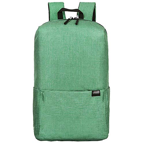 Mochila Escolares Mujer de Lona Casual Backpack Laptop para Ordenador Portátil Menta