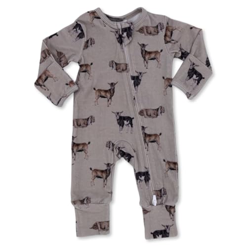 Cowkid Clothing Company - Folding Feet Jammies (US, Age, Newborn, Goat)