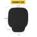 DUSCOKE Car Seat Cover, Comfortable Anti-Slip Linen Auto Front Seat Protector, Breathable Seat Bottom Cushion Pad with Storage Pocket, Universal Vehicle Interior Accessory for SUV Truck (Black)