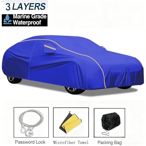 Bâche de protection voiture Audi Q5 housse imperméable anti-UV bleue - 8