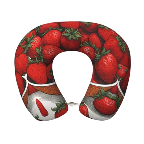 Almohada de viaje espuma viscoelástica U 30x25 cm miniatura 1
