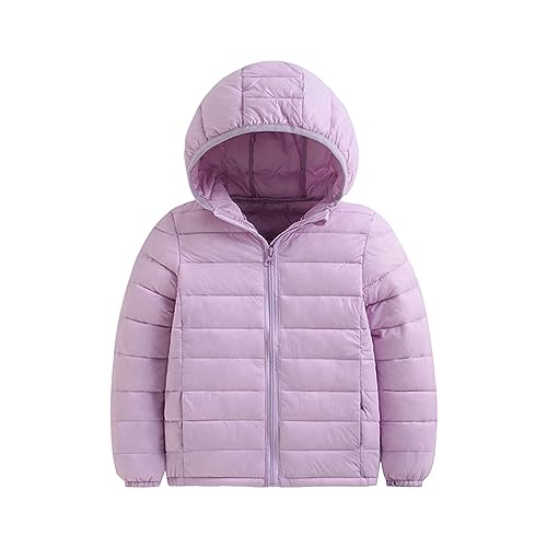 Manteau d'hiver pour enfants violet 4-5 ans avec capuche imperméable
