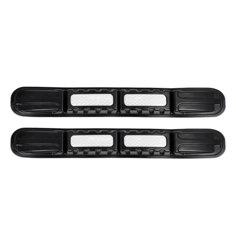 AXIYUE 2pcs Car Bumper Protector Strips for Peugeot Expert (G9 K0 2007-2025 2026),Anti-Scratch Front Rear Bumper Guard Corner Edge Protection,Carbon Fiber Texture Rubber Collision Strip,White