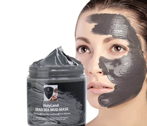 HolyLand Biology Dead Sea Mud Mask- Revive Your Skin and Nourish Your Soul with our Luxurious Dead Sea Mud Mask for Face & Body- Best for Psoriasis Eczema Healing Acne Deep Pore Cleansing, Blackhead, Whitehead, Hydrating Face, Anti-Aging- for Women &