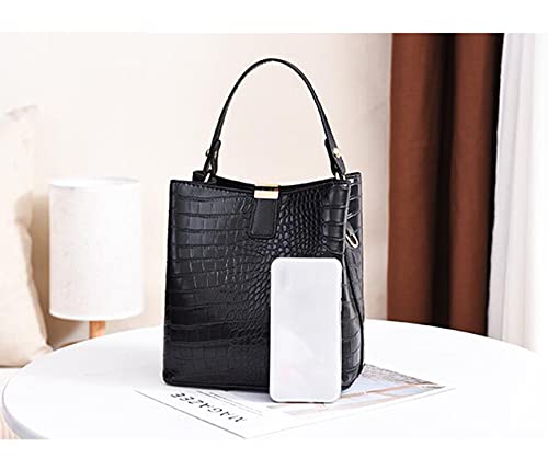 Bolso de mano y hombro para mujer en PU cuero sintético miniatura 2