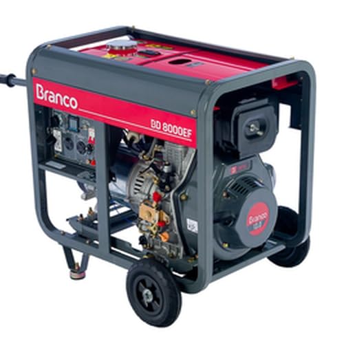 Gerador à Diesel 6,5kva Monofásico Partida Elétrica Bd8000 Ef Branco