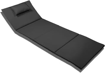 Reyo Bysay Portable Folding Beach Pool Cushion, Sunbed Cushion Camping Bed Anthracite