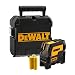 Produktbild DeWalt Kreuzlinien-Laser mit 2 Lotpunkten (rote Laserdiode, selbstnivellierende, Pulsmodus, Laserklasse 2, IP 54, Lasersichtbarkeit bis 15 m ohne Detektor, inkl. 3x LR6 Batterien und Koffer) DW0822