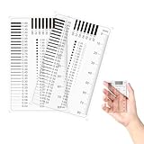 Risslineal Rissmonitor Rissbreitenlineal - Spaltmaß Messwerkzeuge für präzise Kfz- und Möbelinspektion, Experten-Messgerät für Gutachter und Handwerker, Hochpräzision, Einfach zu bedienen (2 Stück)