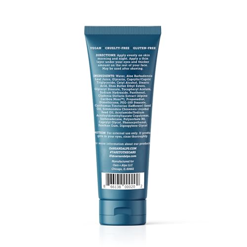 Oars + Alps Anti-Aging Face Moisturizer & Eye Cream, Hydrating Skin Moisturizer with Shea Butter and Jojoba Oil, Lightweight, Non Greasy, Vegan, Gluten Free